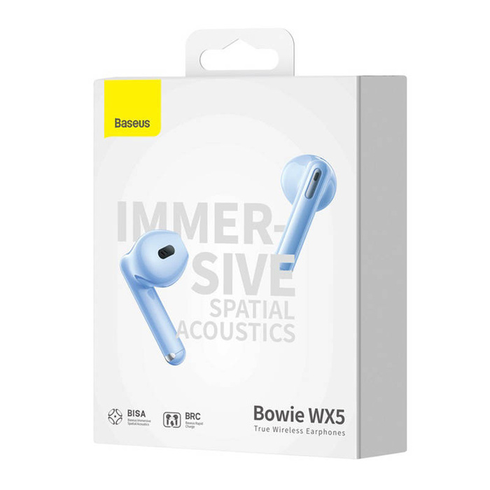 Słuchawki TWS Baseus Bowie WX5 (niebieskie)