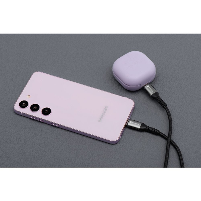 Kabel USB C do USB C Forcell F-Energy QC4.0 PD 5A 100W Cafule 3 m C260 czarny