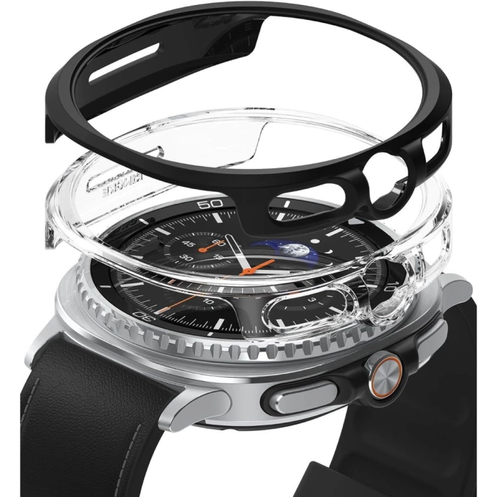 RINGKE SLIM 2-PACK GALAXY WATCH 8 CLASSIC (46 MM) CLEAR & MATTE BLACK