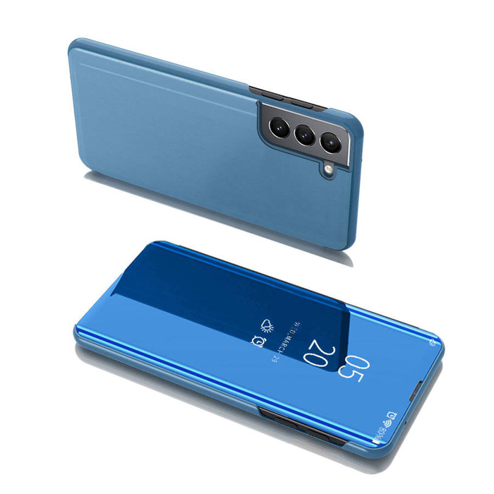 Etui Clear View Case futerał etui z klapką Samsung Galaxy S22+ (S22 Plus) niebieski