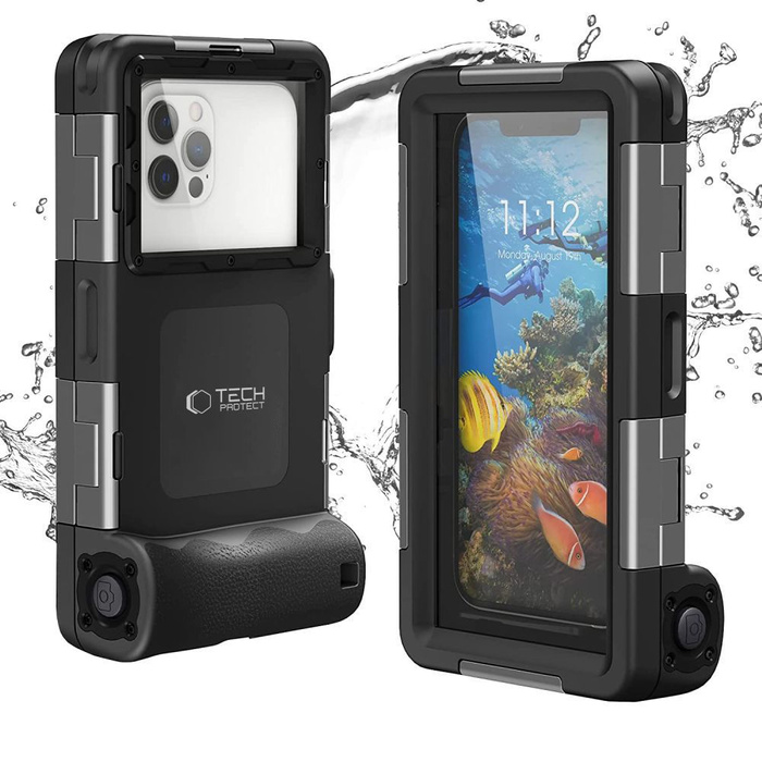 ETUI WODOODPORNE TECH-PROTECT IPX8 UNIVERSAL DIVING WATERPROOF CASE BLACK