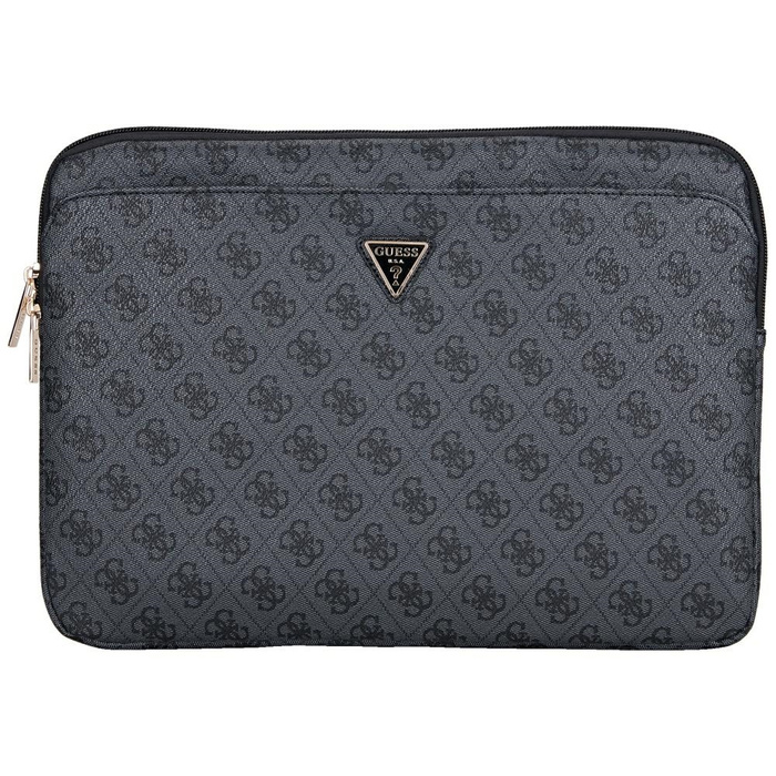 Torba Guess Sleeve 14" 4G Zipper Pocket  Triangle Logo czarny