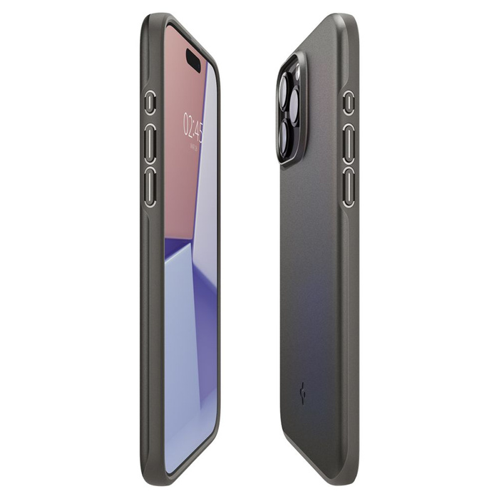 Etui Spigen Thin Fit iPhone 15 Pro Max Gunmetal Case