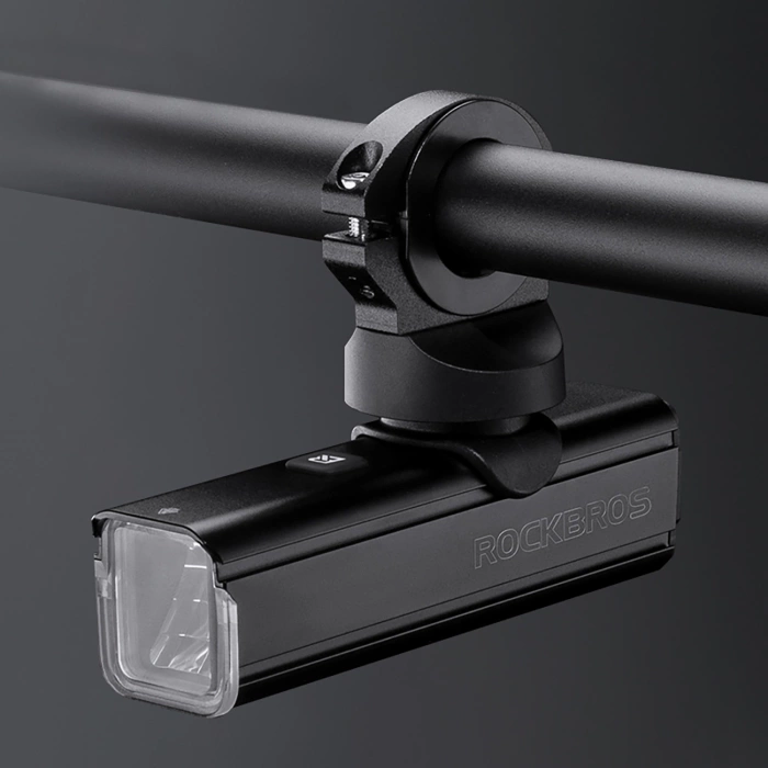Lampka rowerowa przednia Rockbros 24610002001 1000 lm + kabel USB-C - USB-A - czarna