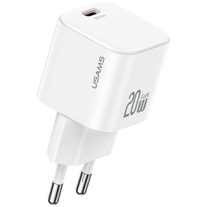 Ładowarka sieciowa USAMS JO Series CC260 20W USB-C + kabel USB-C/Lightning 1m biały