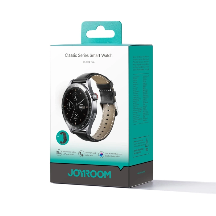 Smartwatch Joyroom Classic Series JR-FC2 Pro z funkcją odbierania połączeń - ciemnoszary