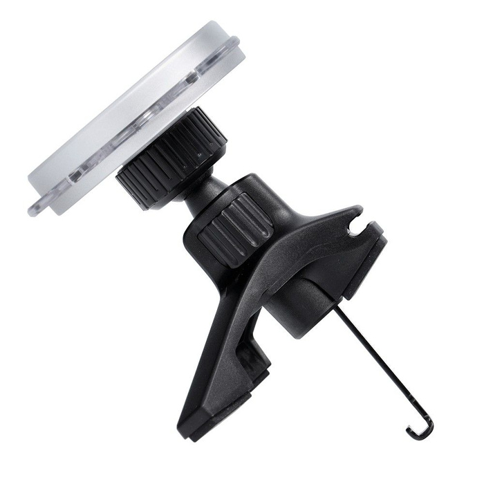 Uchwyt na telefon do samochodu magnetyczny zgodny z MagSafe Forcell F-Grip MagPro do kratki czarny