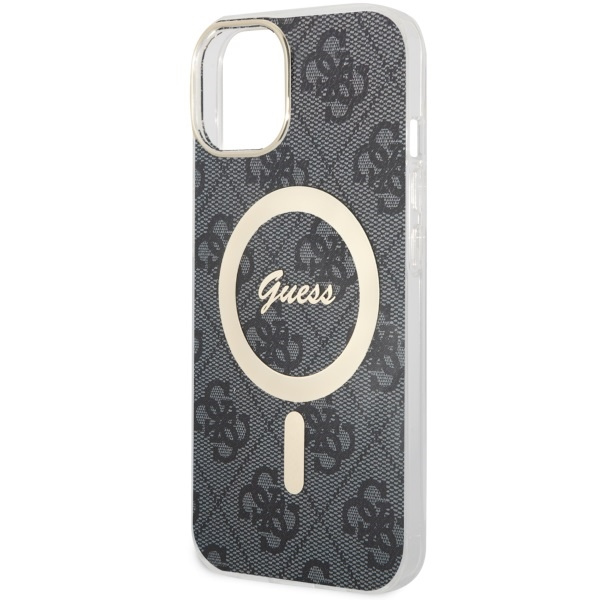 Etui Guess GUHMP14SH4STK iPhone 14 6.1" czarny/black hardcase 4G MagSafe Case