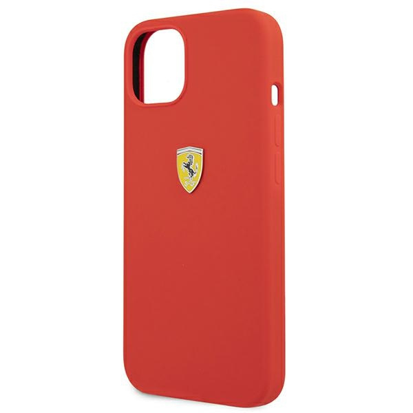 Etui FERRARI Apple iPhone 13 Mini Silicone Czerwony Hardcase