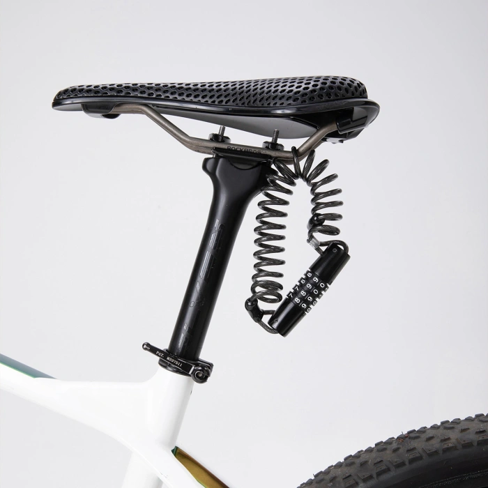 Blokada rowerowa Wozinsky WBN-01R na rower kask wodoodporna na szyfr 4-cyfrowy - czarny