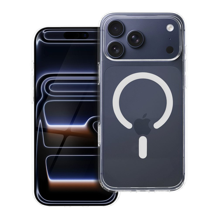 Etui na iPhone 17 PRO MAX Forcell F-Protect Clear Hybrid Premium zgodny z MagSafe transparentne 0INT