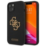 Etui GUESS Apple iPhone 13 Mini Silicone 4G Logo Czarny Hardcase