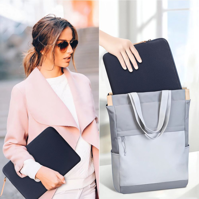 ETUI NA LAPTOPA 15-16 TECH-PROTECT FLEECE GRANATOWY