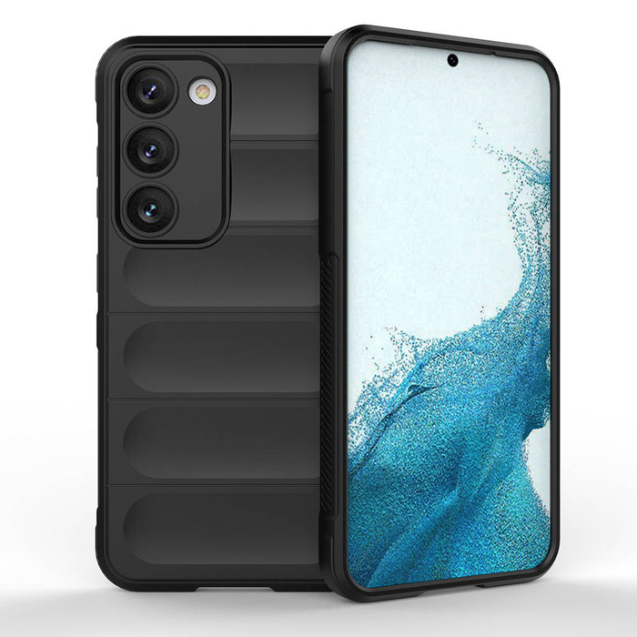 Etui Magic Shield Case etui do Samsung Galaxy S23+ elastyczny pancerny pokrowiec czarne Case