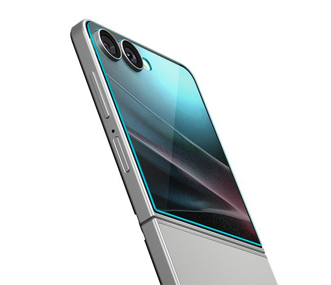 SZKŁO HARTOWANE SPIGEN SAMSUNG GALAXY Z FLIP 7 GLAS.TR ”EZ FIT” HD 2-PACK CLEAR