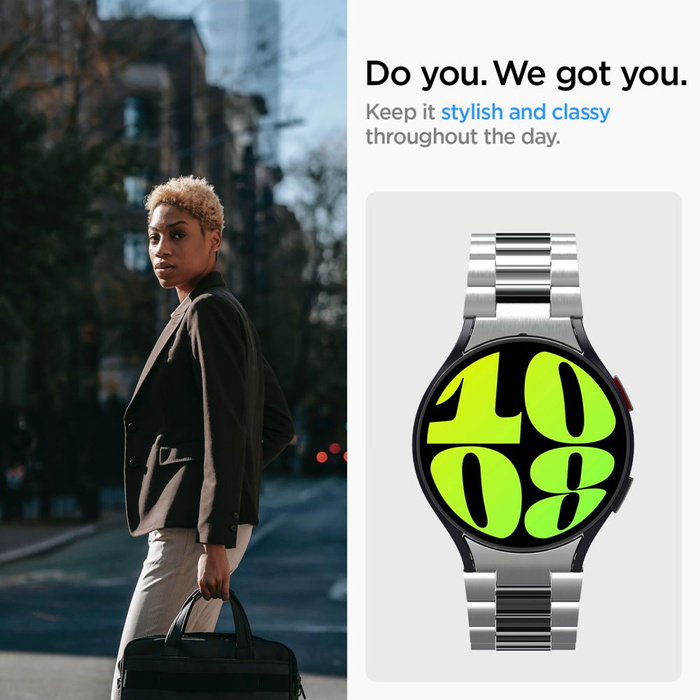 Pasek Spigen Modern Fit Band Samsung Galaxy Watch 6 (44 Mm) Silver