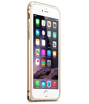 Etui iPhone 6 6S MELKCO Metalowy Bumper Gold