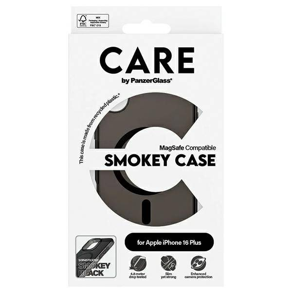 Etui CARE by PanzerGlass Flagship Case iPhone 16 Plus 6.7" dymny/smokey MagSafe 1351