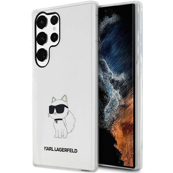 Etui Karl Lagerfeld Klhcs23lhnchtct S23 Ultra S918 Transparent Hardcase Ikonik Choupette Case