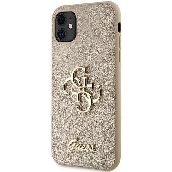 Etui Oryginalne Etui GUESS Hardcase GUHCN61HG4SGD do iPhone 11 (Fixed Glitter Big 4G / złoty) Case