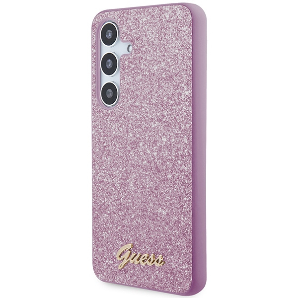Etui Guess GUHCS24SHGGSHU Samsung Galaxy S24 S921 fioletowy/purple hardcase Glitter Script Case