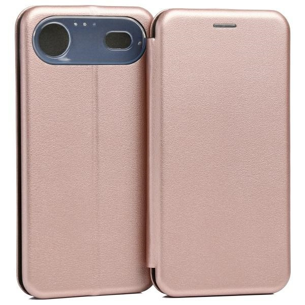 Etui Beline Book Magnetic do iPhone 17   Air różowo-złoty