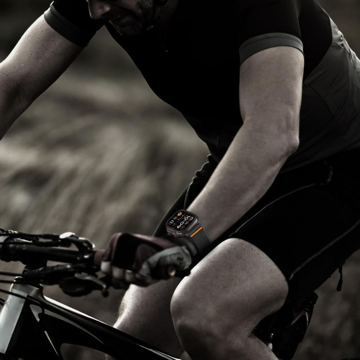 TECH-PROTECT NYLON CLASP APPLE WATCH 6 / 7 / 8 / 9 / 10 / SE / ULTRA 1 / 2 (44 / 45 / 46 / 49 MM) BLACK