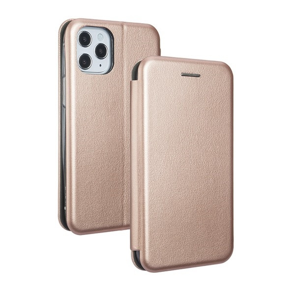 Beline Etui Book Magnetic iPhone 12mini różowo-złoty/rosegold