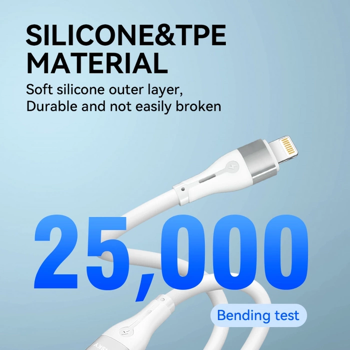 Kabel Wozinsky WSTCL1 Lightning / USB-C PD 27W 1 m - biały