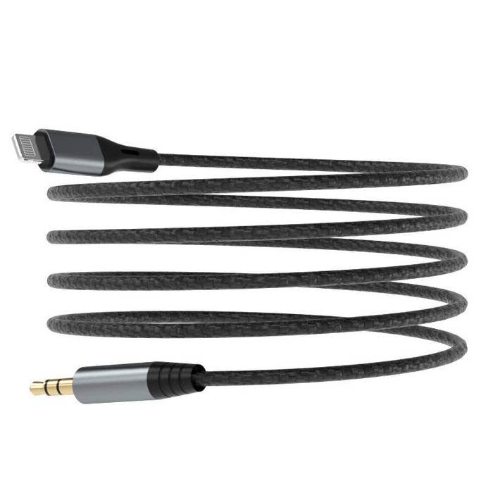 Dudao kabel audio Lightning - mini jack 3.5mm szary (L11PRO)