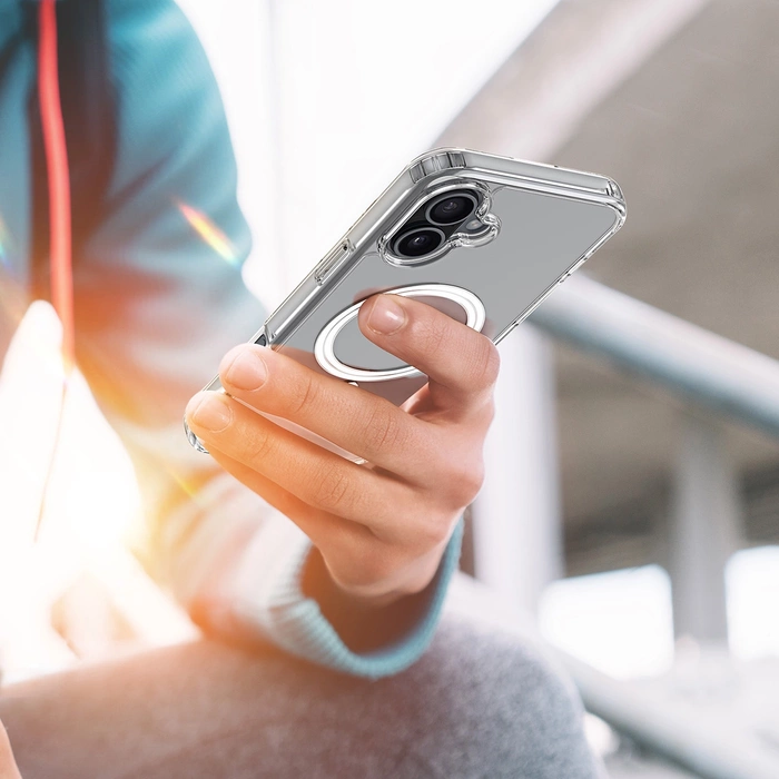 Etui Dux Ducis Clin Mag z MagSafe na iPhone 16 Plus - przezroczyste