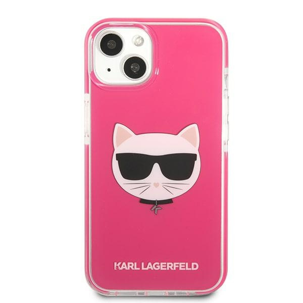 Etui KARL LAGERFELD Apple iPhone 13 Mini Choupette Head Fuksja Różowy Hardcase
