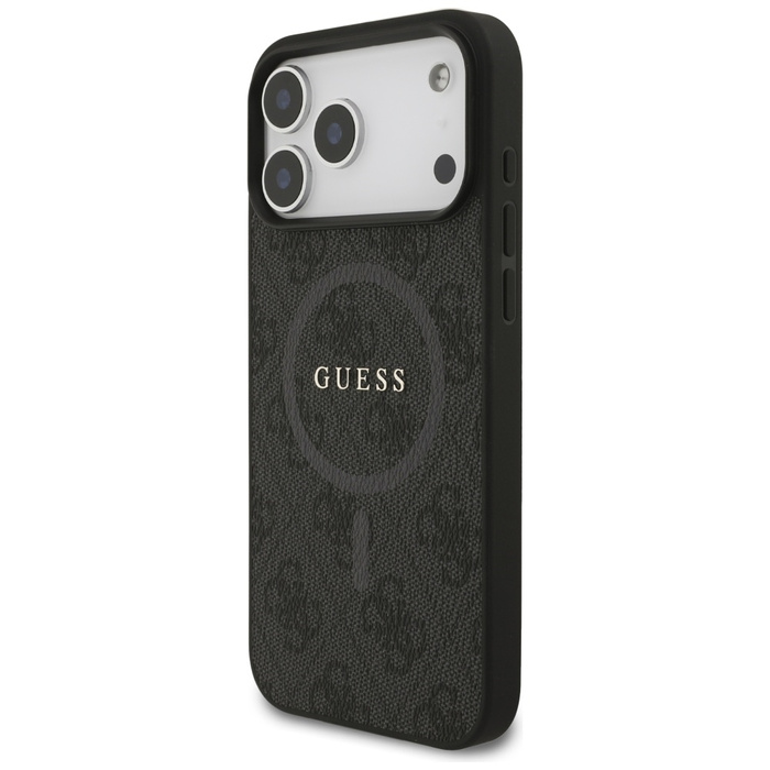 Etui Guess 4G Ring Classic Logo MagSafe  do iPhone 17 Pro Max czarny