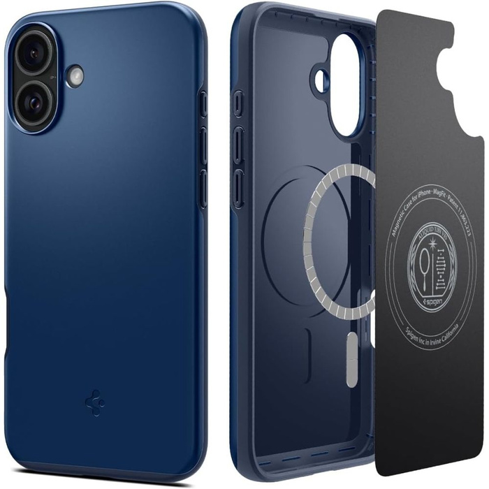ETUI SPIGEN THIN FIT MAG MAGSAFE IPHONE 16 NAVY BLUE