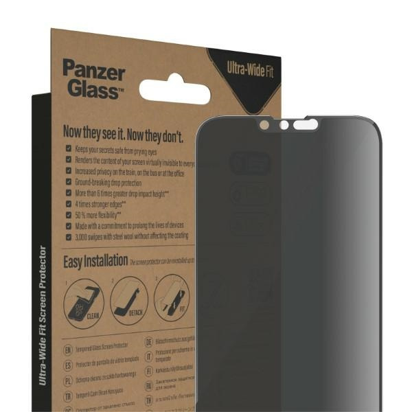 PanzerGlass Ultra-Wide Fit iPhone 14 Plus / 13 Pro Max 6,7" Privacy Screen Protection Antibacterial P2773