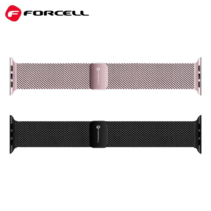 Pasek do Apple Watch Forcell F-Design FA14 magnetyczny stal 38 / 40 / 41 mm różowy