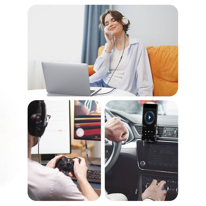 Ugreen AV190 przewód kabel przedłużacz AUX 3.5mm mini jack 1m