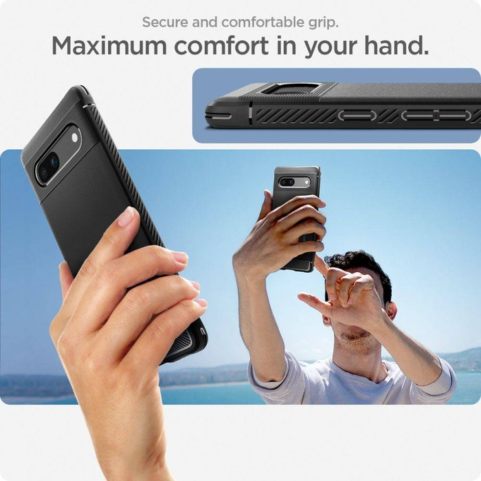Etui Spigen Rugged Armor Google Pixel 7A Matte Black Case