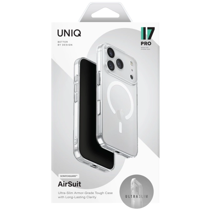 Etui UNIQ Airsuit do iPhone 17 Pro       Magclick Charging przeźroczysty