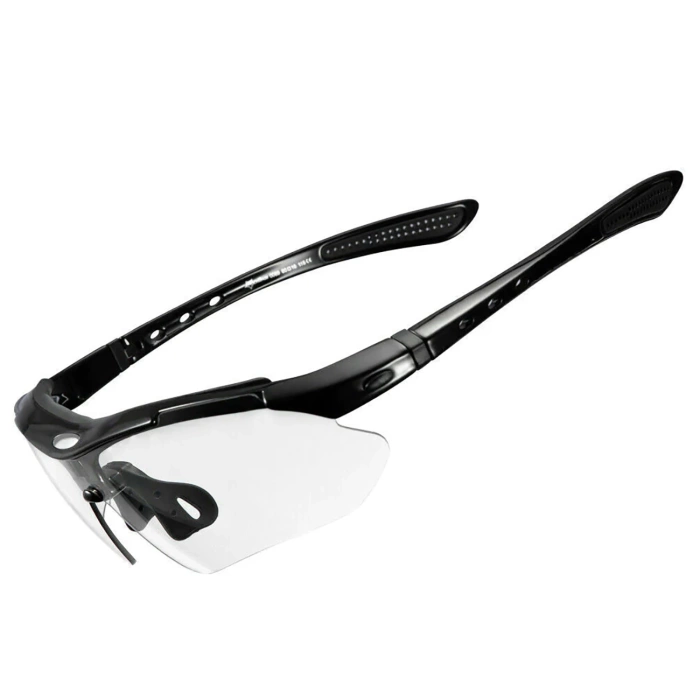 Okulary rowerowe Rockbros 10143 fotochromowe UV400 - czarne