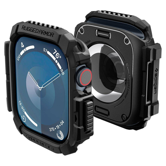 ETUI SPIGEN RUGGED ARMOR APPLE WATCH 10 (42 MM) MATTE BLACK