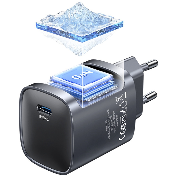 Ładowarka sieciowa USAMS T66 45W GaN     Fast Charger tarnish