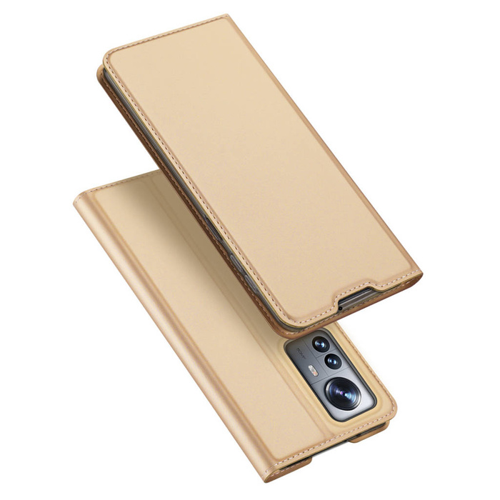 Etui Dux Ducis Skin Pro kabura etui pokrowiec z klapką Xiaomi 12 Pro złoty