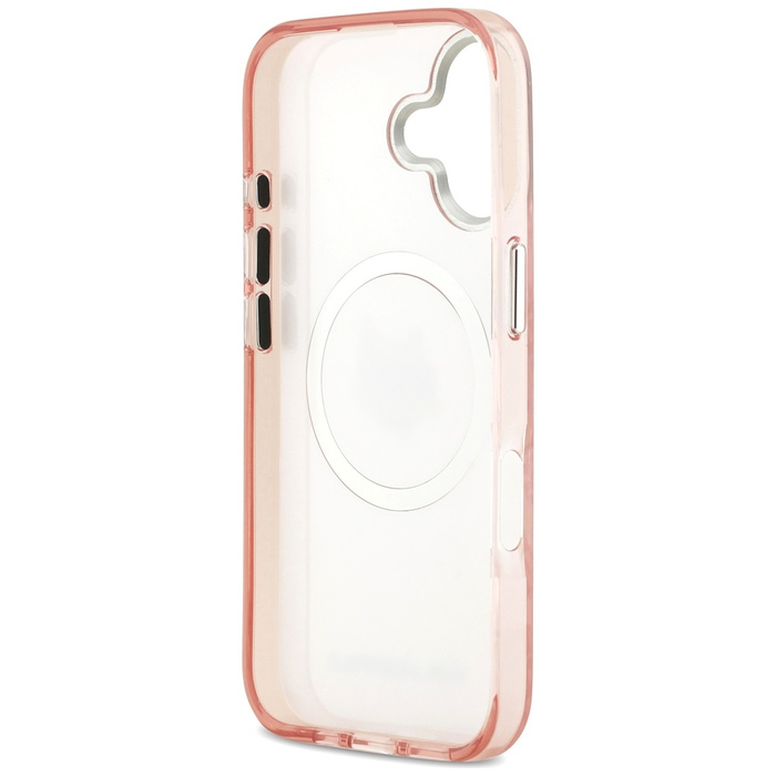 Etui Karl Lagerfeld IML Choupette Head   Logo MagSafe do iPhone 17 różowy