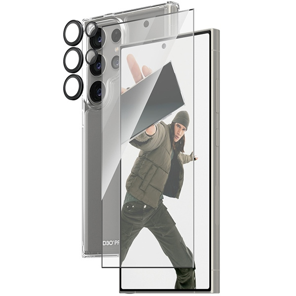 PanzerGlass Bundle 3in1 Samsung S24 Ultra S928 Hardcase + Screen Protector + Camera Lens B1212+7352