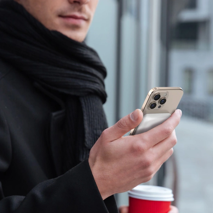 Powerbank Dudao K26S 5000mAh 20W USB-A / USB-C / MagSafe - biały