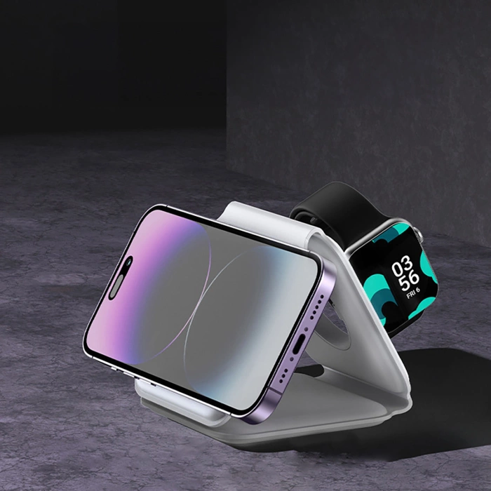 Ładowarka indukcyjna 3w1 Dudao A11N 15W - biała