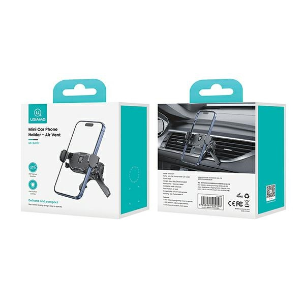 USAMS Rotacyjny uchwyt do kratki wentylacyjnej czarny/black ZJ77ZJ01 (US-ZJ077)