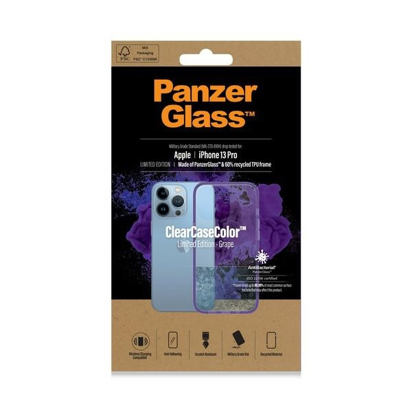 PanzerGlass ClearCase iPhone 13 Pro 6.1" Antibacterial Military grade Grape 0337