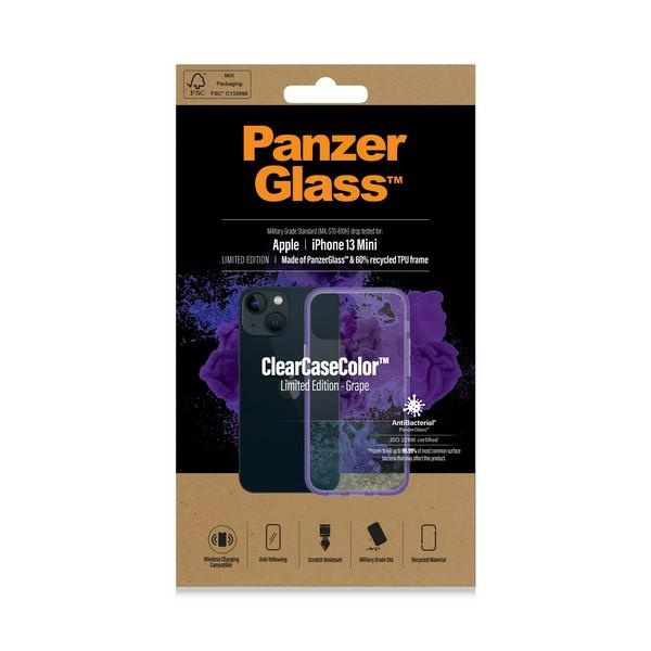 PanzerGlass ClearCase iPhone 13 Mini 5.4" Antibacterial Military grade Grape 0327